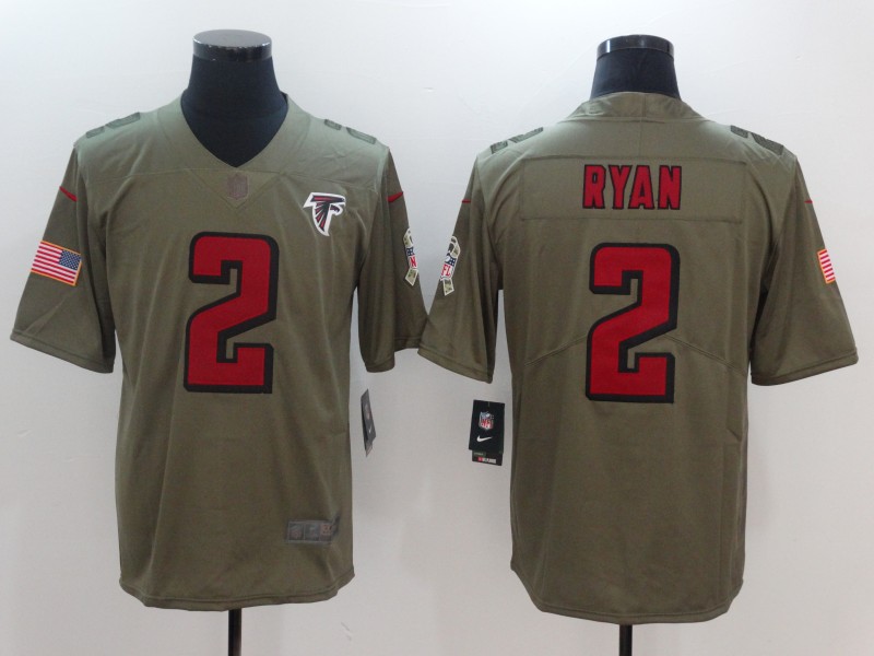 Men Atlanta Falcons #2 Ryan Nike Olive Salute To Service Limited NFL Jerseys->chicago bears->NFL Jersey